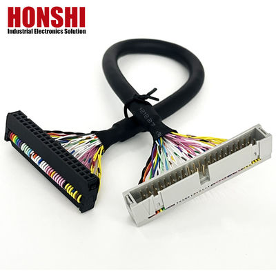 UL20276 Zertifiziertes 40P Schirmbandkabel PLC-Verbindung IDC zu Boxheader Flachkabel