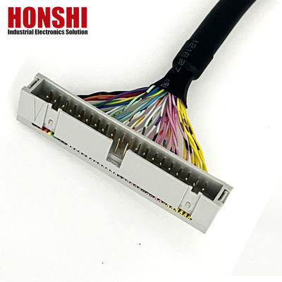 UL20276 Zertifiziertes 40P Schirmbandkabel PLC-Verbindung IDC zu Boxheader Flachkabel