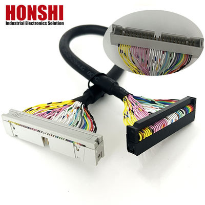 UL20276 Zertifiziertes 40P Schirmbandkabel PLC-Verbindung IDC zu Boxheader Flachkabel