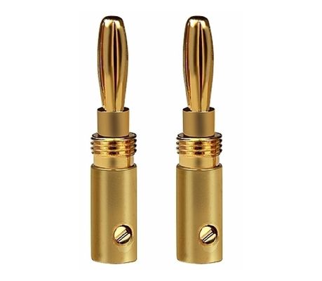 Bananenkugelstecker 2,5 mm, 3,0 mm, 3,5 mm, 4,0 mm, 4,5 mm, 5,0 mm mit Maschinenstift
