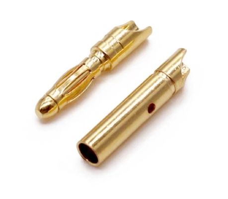 Individuelle Größe 4mm Männlicher Bananenstecker mit Gold und Gewinde Gewand garantiert