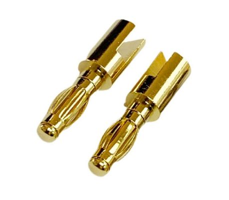Individuelle Größe 4mm Männlicher Bananenstecker mit Gold und Gewinde Gewand garantiert