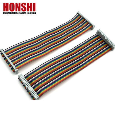 2.54mm IDC zu IDC Elektroflächenkabel 40-Pin-Multikolor-Bandkabel für Automobile