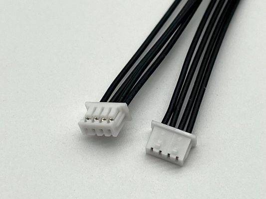 2.54mm Pitch 4 Pin Dupont Kabelmontage UL1007 24awg Schwarz