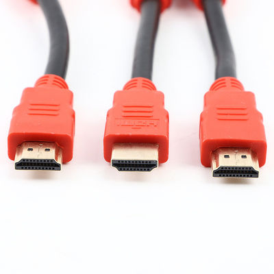 Vergoldete geformte Kabelmontage 4K HDTVI 1.4 2.0 Kabel 30AWG Für PC-TV
