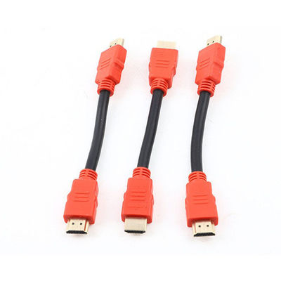 Vergoldete geformte Kabelmontage 4K HDTVI 1.4 2.0 Kabel 30AWG Für PC-TV