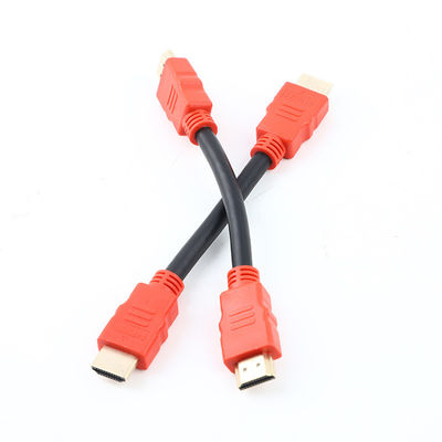 Vergoldete geformte Kabelmontage 4K HDTVI 1.4 2.0 Kabel 30AWG Für PC-TV