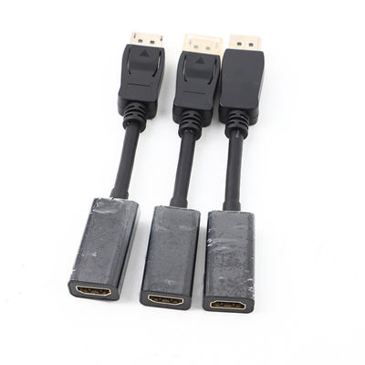 Vergoldete geformte Kabelmontage 4K HDTVI 1.4 2.0 Kabel 30AWG Für PC-TV