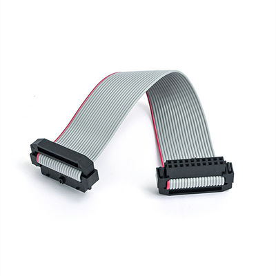 26Pin-IDC-Flachbandkabelanlage mit Dehnungsentlastung und 2,54mm IDC-IDC-Steckdose