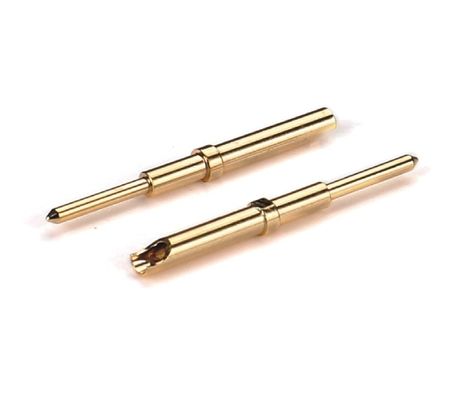 Vergoldete Messing-CNC-bearbeitete Pins Hochpräzisions Kupfer-Pin-Verbindung