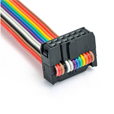 Auf Wunsch 2.54mm 12 Pin Bandkabel IDC Steckdose UL2651 28AWG Flachdrahtmontage