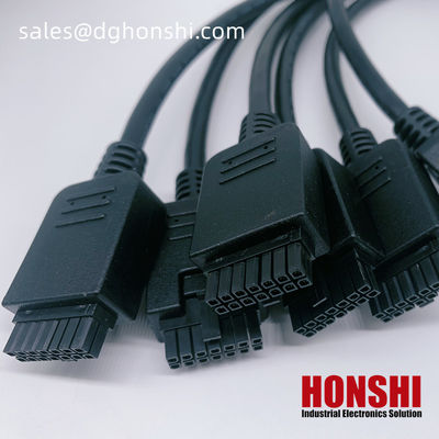14 Pin Micro Fit 3.0 Überformung geformtes Kabelmontage UL20276 430251400 PVC-Kabel