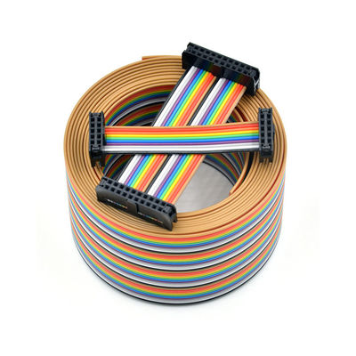 Auf Wunsch 2.54mm 12 Pin Bandkabel IDC Steckdose UL2651 28AWG Flachdrahtmontage