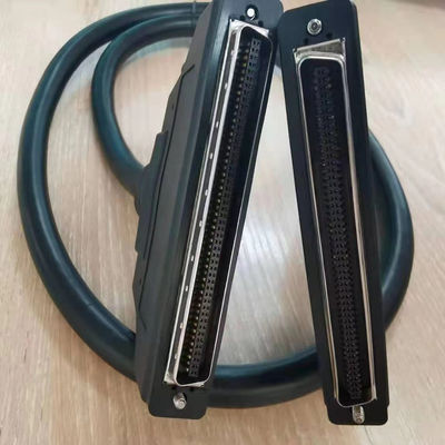 HPDB 100 Pin MDR-Anschluss SCSI-Kabelmontage Schwarzer Draht mit Messingkontaktmaterial