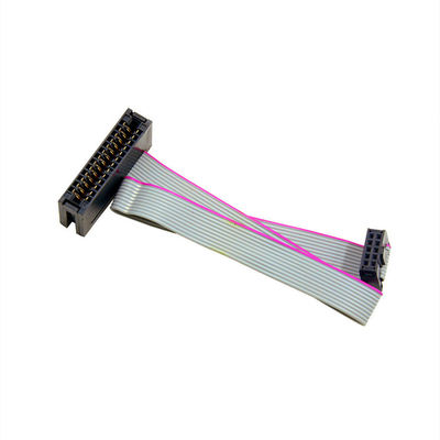 2.54mm IDC Steckdose zum männlichen Steckverbinder 2 Reihe 14 Kontakte Flachbandkabel