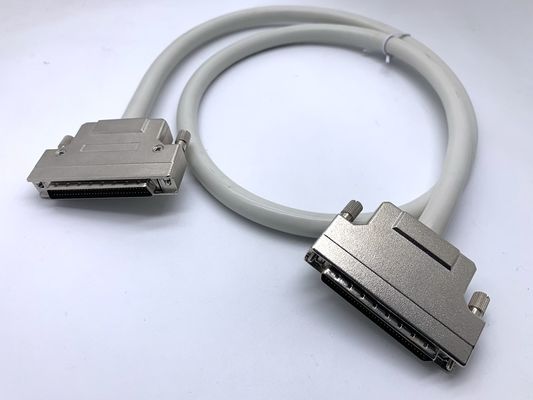 HPDB 100 Pin MDR-Anschluss SCSI-Kabelmontage Schwarzer Draht mit Messingkontaktmaterial