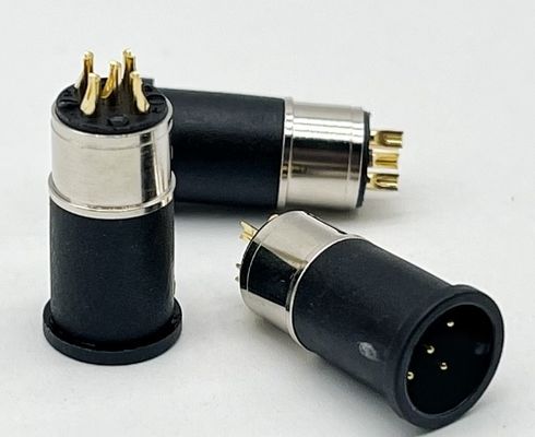 M12 5 Pins weibliche und männliche Plattenverbindung Multi-Pin Rundkabelverbindungen wasserdicht