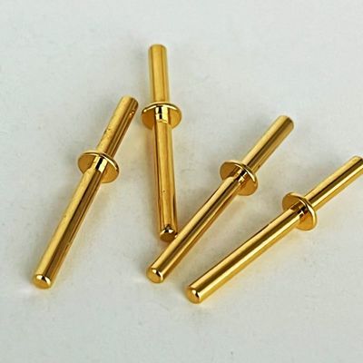 Vergoldete Messing-Bearbeitungspins 1,6x20 mm für CNC-Vertikalbearbeitungszentrum