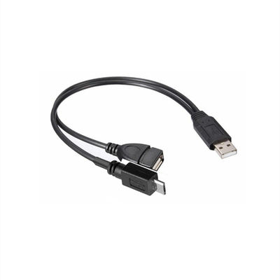 USB 2.0 Splitter A Mann zu Frau Micro B USB C Kabel Gold beschichtet für Mobiltelefone