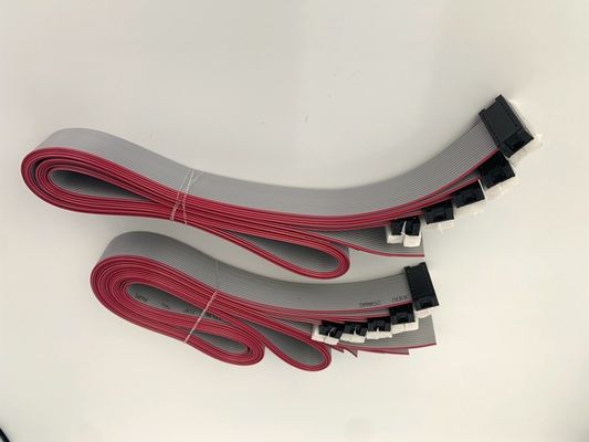 DIP-Stecker Graue Flachkabelmontage 16-Pin-Bandkabel UL2651 28awg 2,54 mm Abstand
