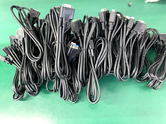 Nachgebildetes D-Subkabel 13W3 Stromanschluss abgeschirmt DB9 DB15 Männlich-Frauen-Kabel
