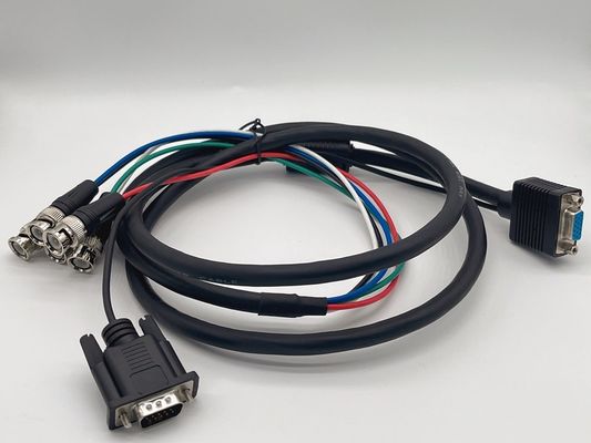 Nachgebildetes D-Subkabel 13W3 Stromanschluss abgeschirmt DB9 DB15 Männlich-Frauen-Kabel