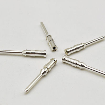 CNC-Drehmaschinen-Pins Rund Kupfer-Kontaktpins mit Goldplattierung