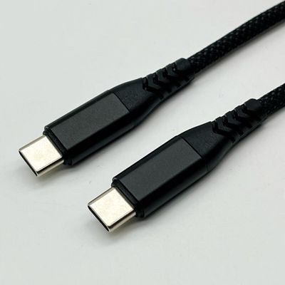 1m schwarzes USB-Gusskabel UL2725 28Awg für schnelle Daten-Synchronisierung und Ladevorrichtung