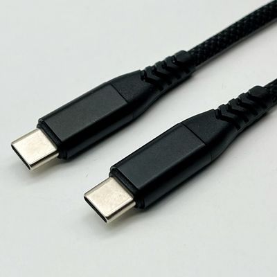 1m schwarzes USB-Gusskabel UL2725 28Awg für schnelle Daten-Synchronisierung und Ladevorrichtung