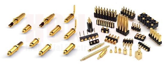 Männliche Federspinne mit Goldplattierung für 3,00 mm Pogo-Pin-Anschlüsse Temperaturbereich -40 °C-105 °C