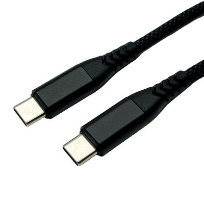 Schwarzes UL2725 USB-Kabel Typ C USB 2.0 Ein männlicher Stecker mit vergoldeter Verbindung
