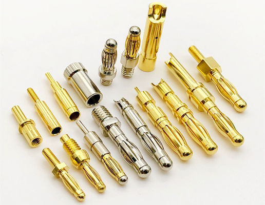 Banana Plug Präzisionsbearbeitung Multilam Pin Kontakt 4mm Lötkugel Endung