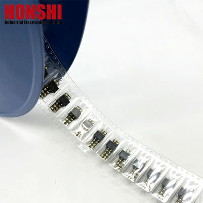 2.54mm High Current Pogo Pin Connector Weiblich 2x7P Goldplattiert H2.5 SMT Typ Für Leiterplatten