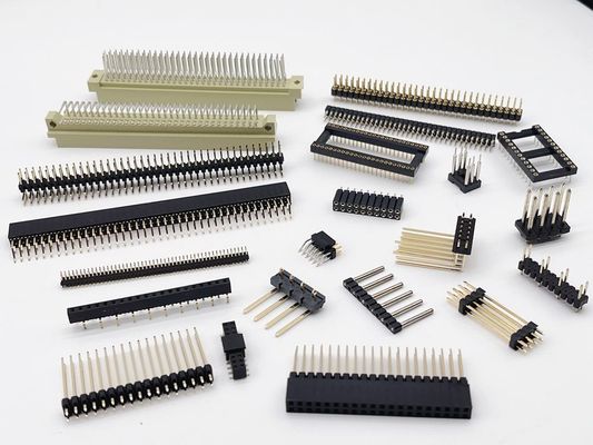 2.54mm Doppelreihe-PCB H3.0mm 7.4mm Gerade Messingbearbeitung Rundes Weibliches Kopfhalter