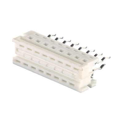 6 bis 24 Pins Bandkabel 2,54 mm UL2651 Weiße IDC-Bandkabelanschlüsse