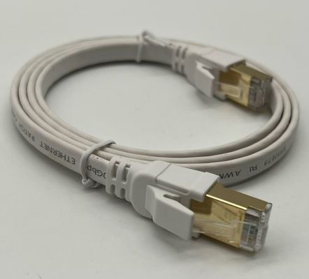 Custom White 1m Cat8 Ethernet Kabel für die Netzwerkverbindung Rj45 Connector Lan Kabel