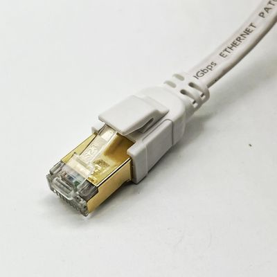 Custom White 1m Cat8 Ethernet Kabel für die Netzwerkverbindung Rj45 Connector Lan Kabel