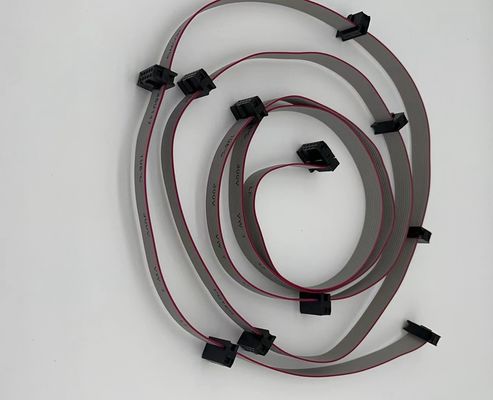 6 bis 24 Pins Bandkabel 2,54 mm UL2651 Weiße IDC-Bandkabelanschlüsse