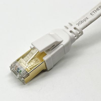 Custom White 1m Cat8 Ethernet Kabel für die Netzwerkverbindung Rj45 Connector Lan Kabel
