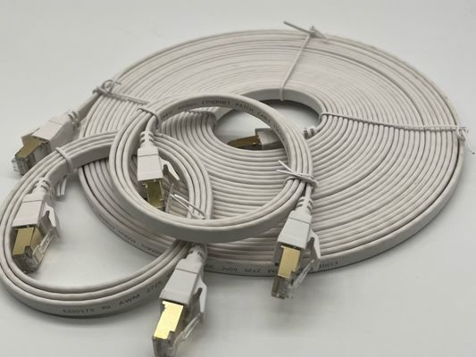 Custom White 1m Cat8 Ethernet Kabel für die Netzwerkverbindung Rj45 Connector Lan Kabel