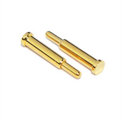 10.65mm Messing-Feder-Pin SMT-Typ Goldplattierte Pogo-Pin für Temperaturverbindungen