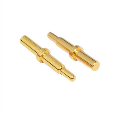 10.65mm Messing-Feder-Pin SMT-Typ Goldplattierte Pogo-Pin für Temperaturverbindungen