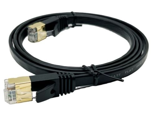 Zusammensetzung von schwarz geformtem Kabel RJ45 Cat7 Ethernet Patch Cable 8P8C Steckkabel