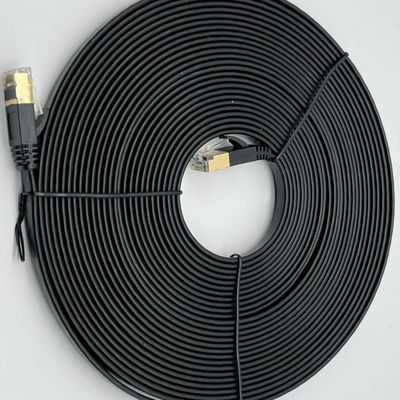 Zusammensetzung von schwarz geformtem Kabel RJ45 Cat7 Ethernet Patch Cable 8P8C Steckkabel