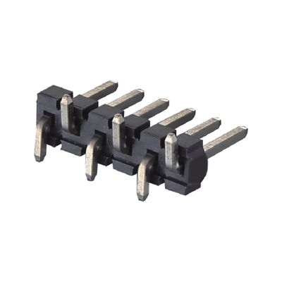 3.96mm vergoldete PCB-Spitzenkopfverbindung Einzelreihe SMT Typ 2 - 20 Pins H3.2mm