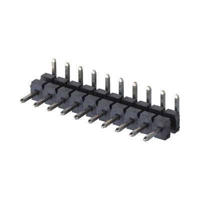 3.96mm vergoldete PCB-Spitzenkopfverbindung Einzelreihe SMT Typ 2 - 20 Pins H3.2mm