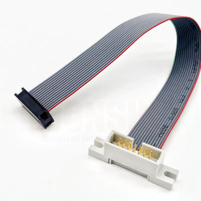 Elektronisches Flachkabel 2,54 mm Tonhöhe IDC Flachbandkabelanschluss