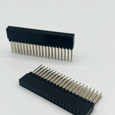Einzelreihe 180 Grad 40P weiblicher Kopfanschluss 2,54 mm Abstand 8,5 mm Höhe Kunststoff