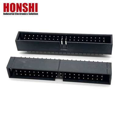 2.54mm Box Header Connector H8.8 40P Goldplattierte elektrische Doppelreiheanschluss