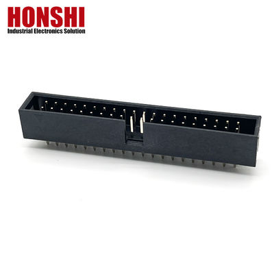 2.54mm Box Header Connector H8.8 40P Goldplattierte elektrische Doppelreiheanschluss